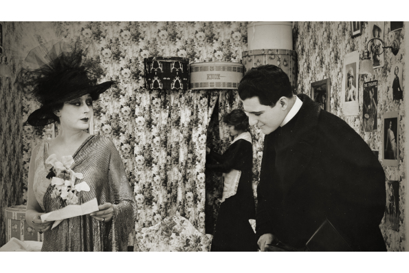 Film still from The Soul Market (1916), produced by Alice Guy-Blaché Blaché and featuring Olga Petrova. Courtesy of Wisconsin Center for Film and Theater Research.