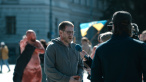 A scene from HOW TO DIVORCE DURING THE WAR, a film by Andrius Blaževičius. A Zeitgeist Films release in association with Kino Lorber.