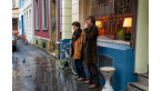 John Magaro as Keith Jarrett and Alexander Scheer as Manfred Eicher in Köln 75, a film by Ido Fluk. A Zeitegist Films release in association with Kino Lorber.