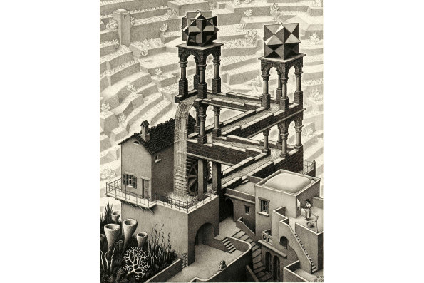 "Waterfall" by M.C. Escher © The M.C. Escher Company B.V.- Baarn – the Netherlands