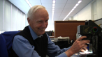 Bill at his desk at The New York Times. A scene from BILL CUNNINGHAM NEW YORK. A Zeitgeist Films release.