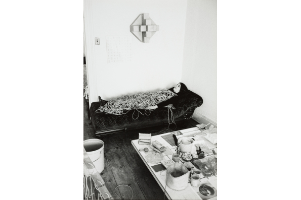 Eva Hesse in 1968. Photo by Herman Landshoff. Eva Hesse. A film by Marcie Begleiter. A Zeitgeist Films release.