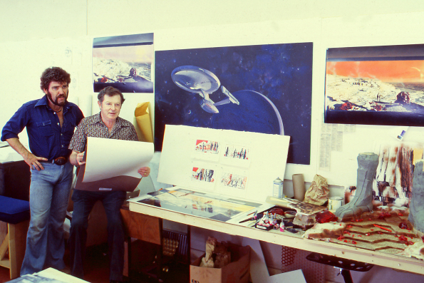 Harold Michelson (right) in the Art Department at Paramount Studios in 1978 working on Star Trek: The Motion Picture in Daniel Raim’s HAROLD AND LILLIAN: A HOLLYWOOD LOVE STORY. A Zeitgeist Films release. For hi-res downloadPhoto: Adama Films / Zeitgeist 