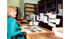 Lillian Michelson in the Lillian Michelson Research Library at Paramount Studios in 1996 in Daniel Raim’s HAROLD AND LILLIAN: A HOLLYWOOD LOVE STORY. A Zeitgeist Films release. Photo: Adama Films / Zeitgeist Films. For hi-res version click on photo then c