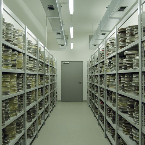 A nitrate film vault in the Federal Film Archive in Hoppegarten, Germany. As seen in Forbidden Films, a film by Felix Moeller.