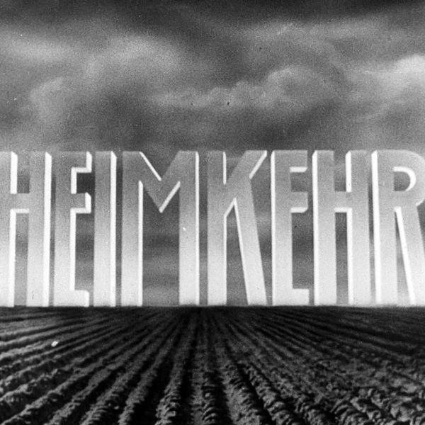 The title card from the 1941 Nazi propaganda film "Homecoming" by Gustav Ucicky. As seen in Forbidden Films, a film by Felix Moeller.